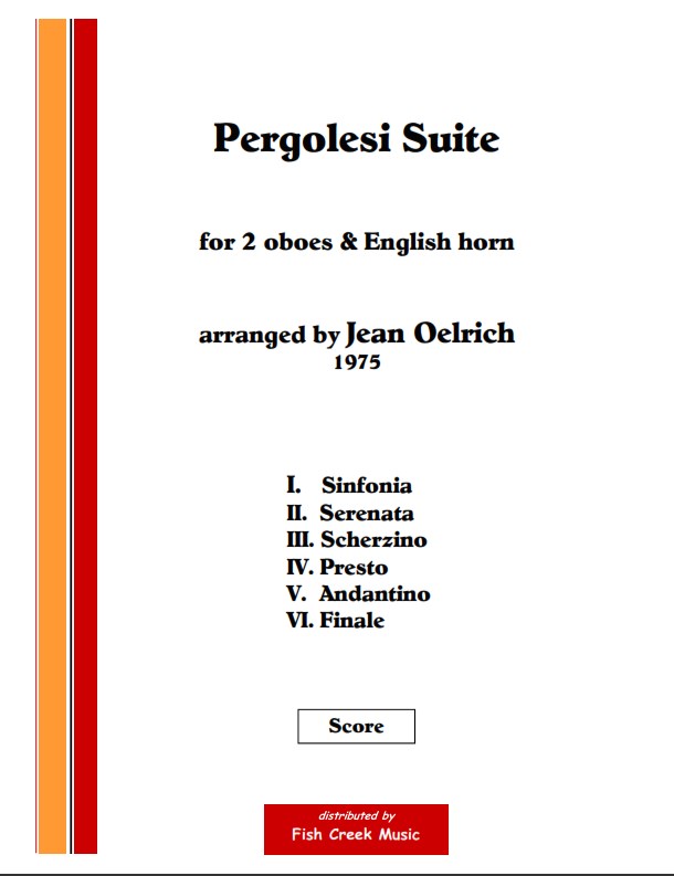 Pergolesi Suite (2 oboes, English&nbsp;Horn)