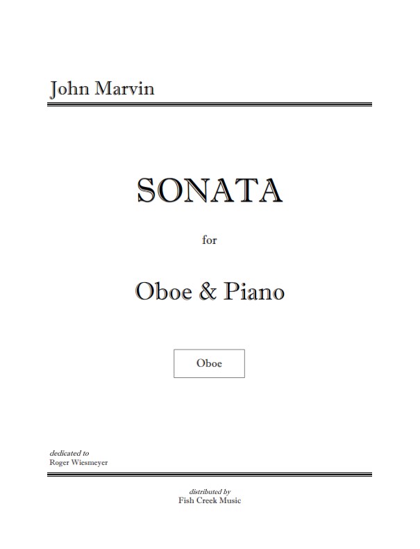 Sonata for Oboe &&nbsp;Piano